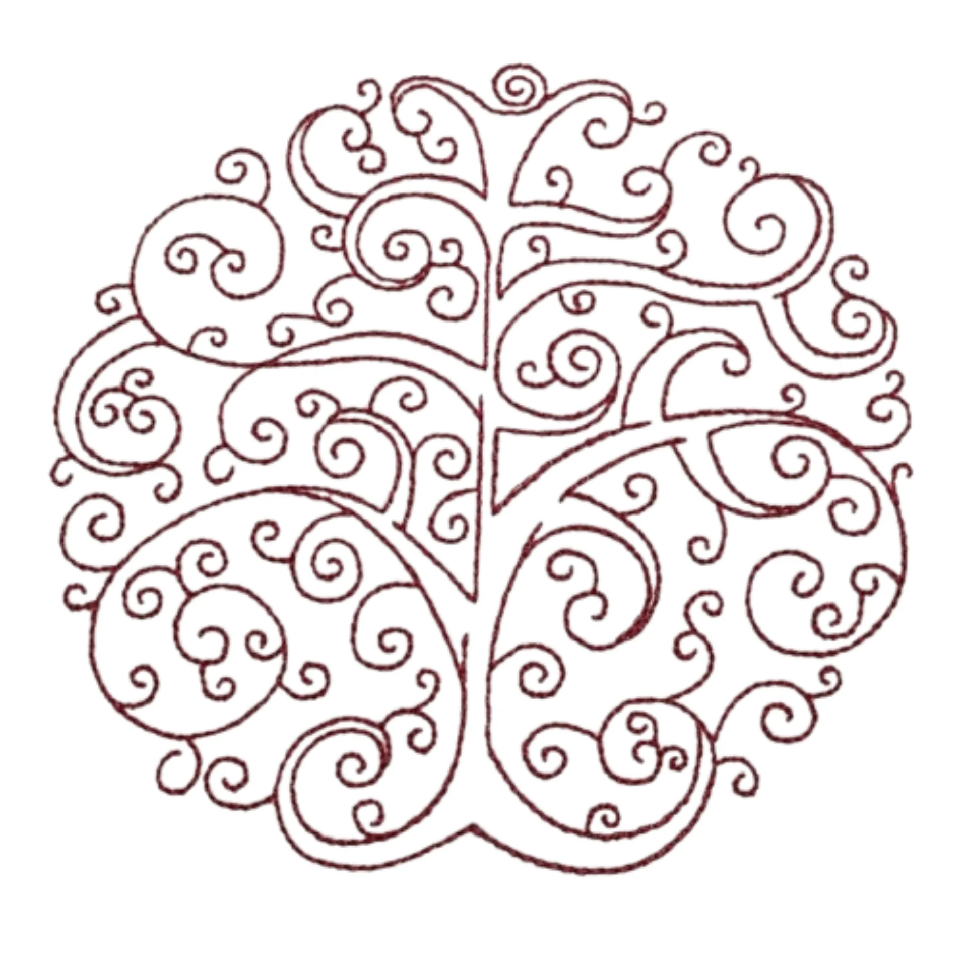 Baum des Lebens Stickmuster Hauptansicht