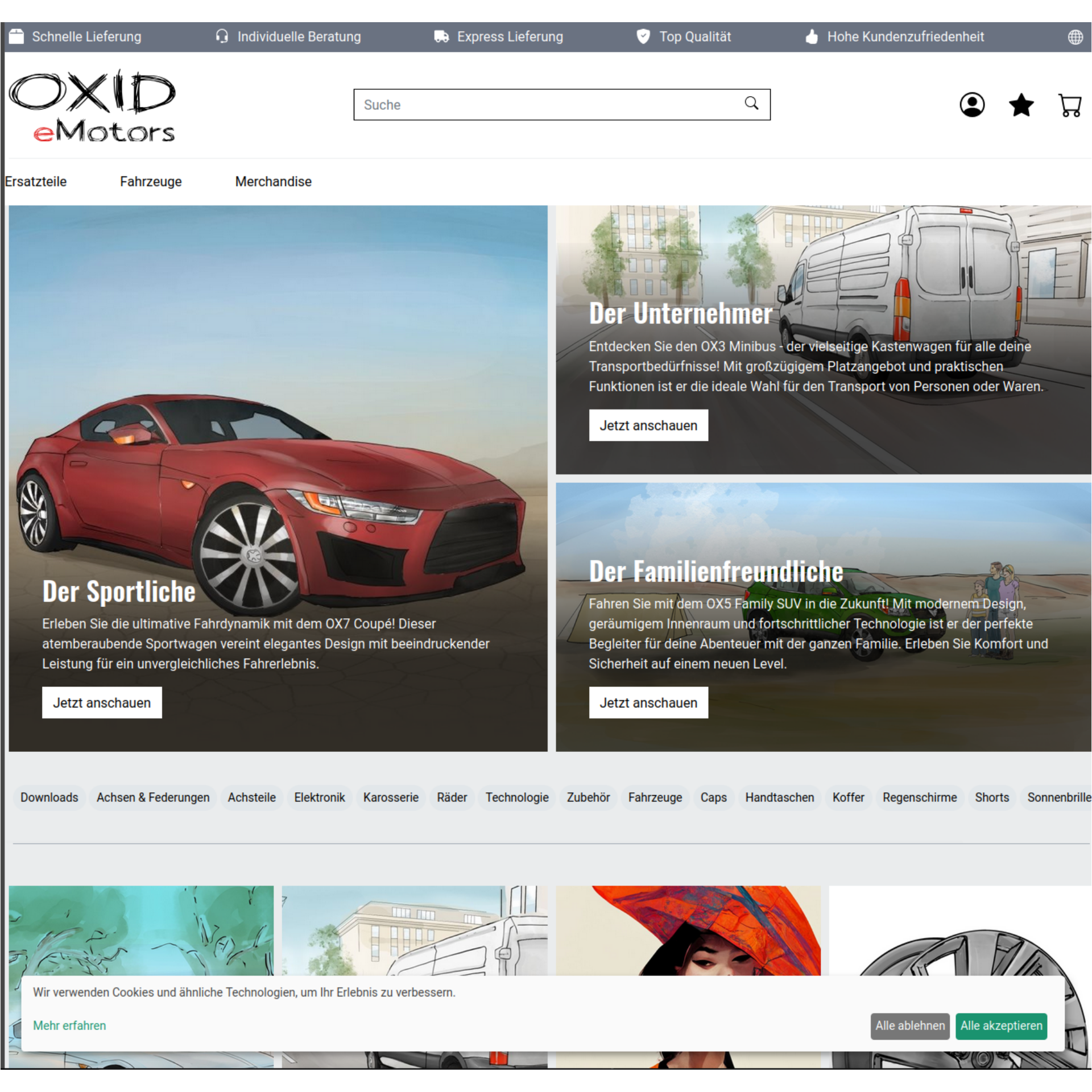 Klaro Cookie Consent Hinweis-Overlay im OXID eShop
