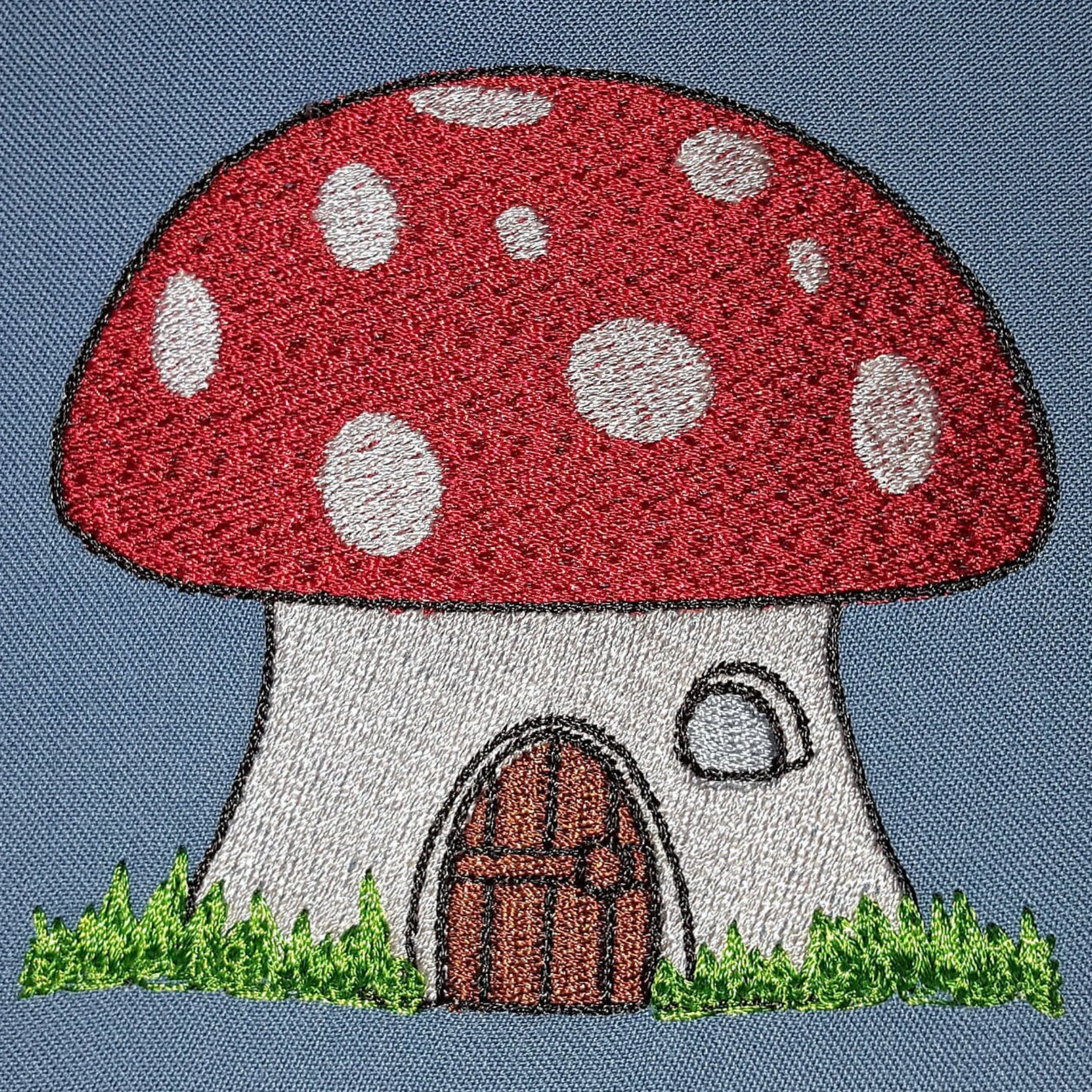 Stickdatei Wichtelhaus - Vollstick Stickmotiv