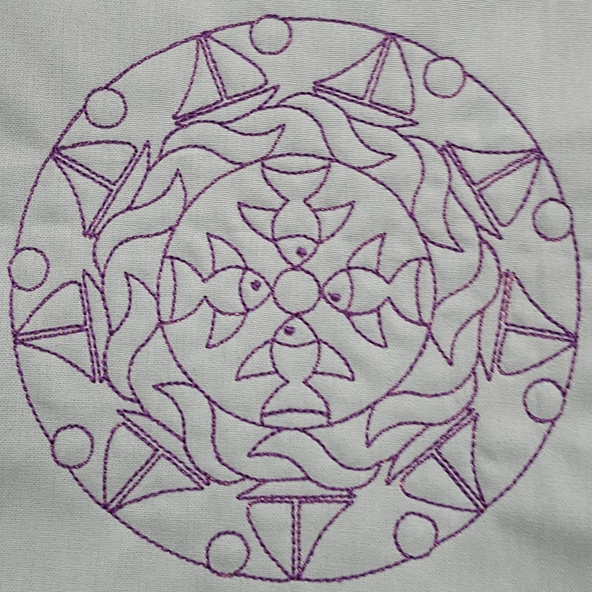 Fish and Ships Stickmuster Hauptansicht